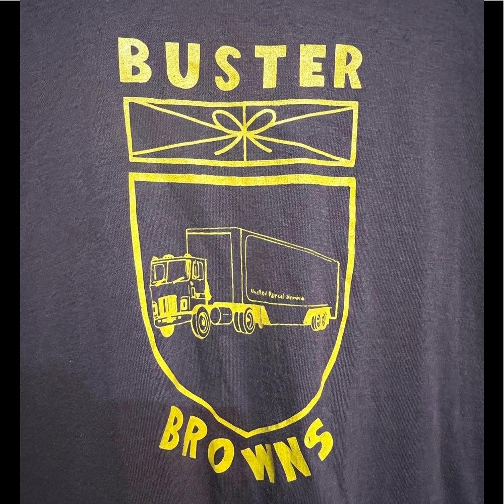 Vintage UPS Buster Browns Trucker T-Shirt size XL Extra Large